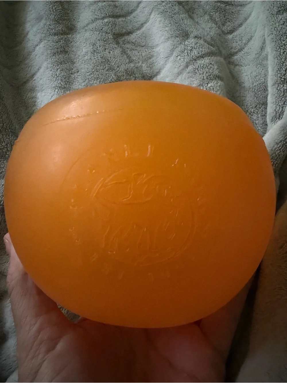 Planet Dog Durable Orange Dog Chew Ball - Gentle Grip Play